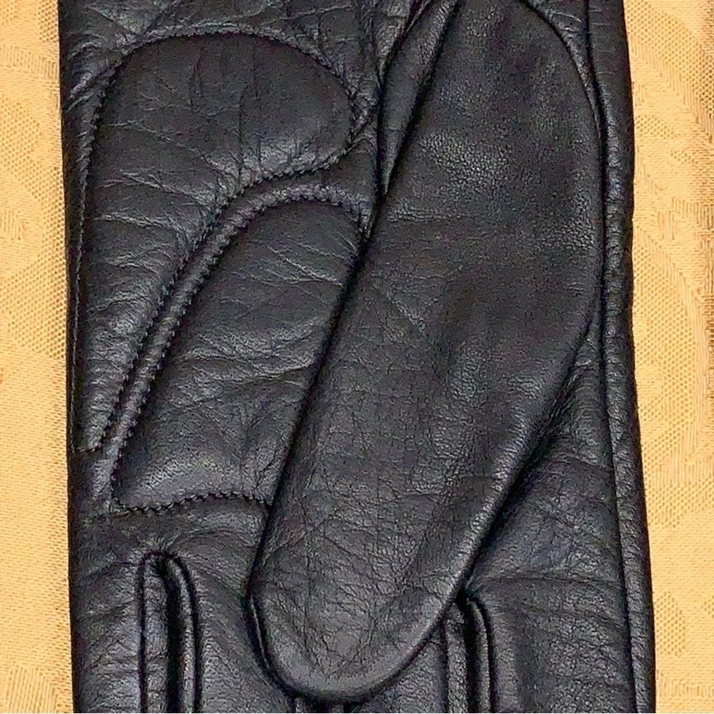 XL Womens Harley Davidson Motorcycle Soft Leather Gloves Embroidered